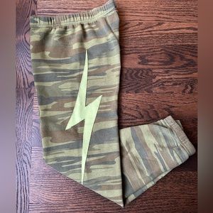 Girls size 14 Aviator Nation Camo Bolt sweatpants